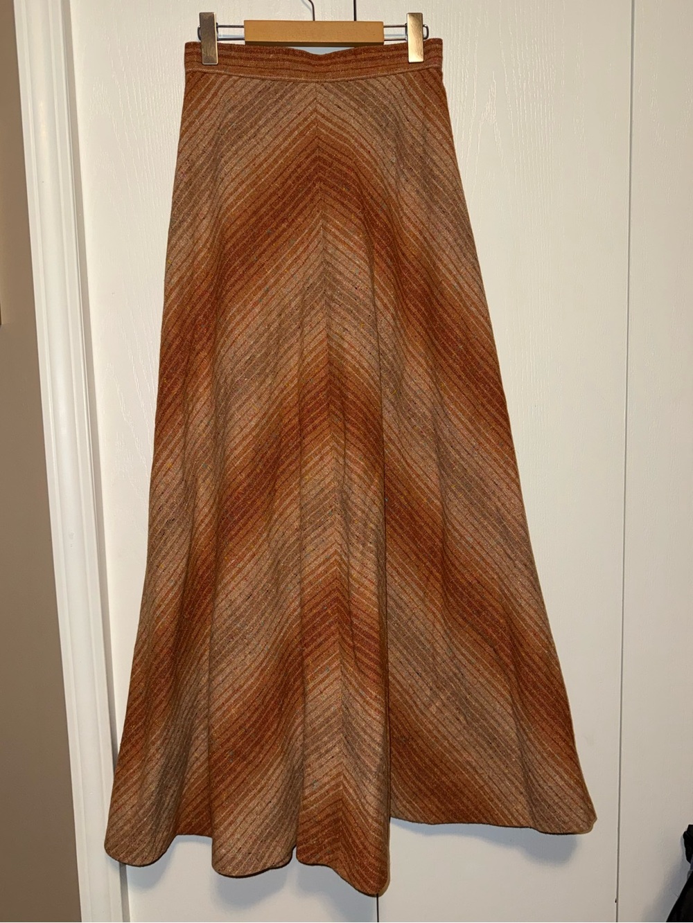 vintage Louben Wool Blend A-line maxi skirt
